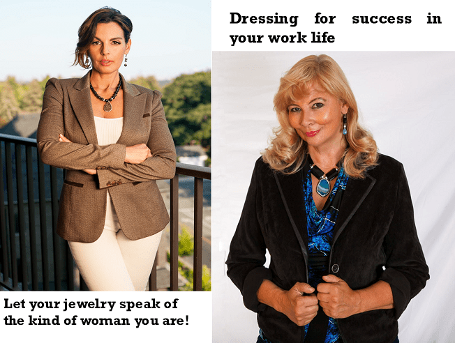 Choosing the right jewelry for your business wardrobe.