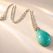 Load image into Gallery viewer, Amazonite necklace in sterling silver