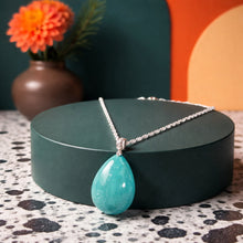 Load image into Gallery viewer, Women's amazonite pendant necklace