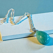 Load image into Gallery viewer, Amazonite pendant necklace for ladies