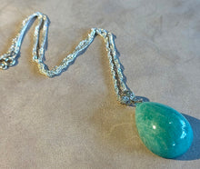 Load image into Gallery viewer, Amazonite Gemstone Pendant necklace