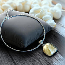 Load image into Gallery viewer, Amber sterling silver necklace