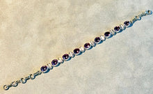 Load image into Gallery viewer, Tennis Amethyst gemstone bracelet