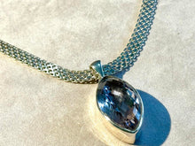 Load image into Gallery viewer, Amethyst gemstone pendant necklace in sterling silver