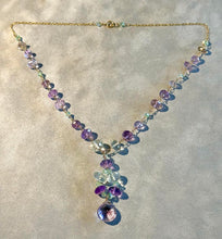 Load image into Gallery viewer, Amethyst woven handmade necklace