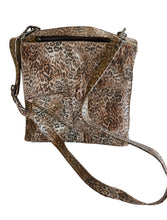 Load image into Gallery viewer, Italian Leather animal print crossover bag