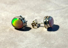 Load image into Gallery viewer, Aurora opal stud earrings