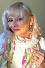 Load image into Gallery viewer, Beaded handwoven gemstone earings