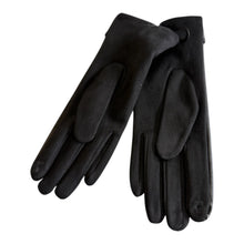 Load image into Gallery viewer, Pair of black leather gloves