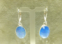 Load image into Gallery viewer, Blue opal earrings