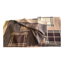 Load image into Gallery viewer, Cashmere brown print winter scarf