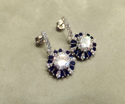 Crystal drop earrings for wedding