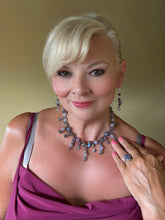 Load image into Gallery viewer, Gemstone Statement drop necklace for women