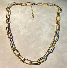 Load image into Gallery viewer, 14 K Gold Filled paperclip link chain