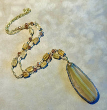 Load image into Gallery viewer, Handmade Woven citrine necklace