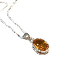 Load image into Gallery viewer, sterling silver citrine necklace