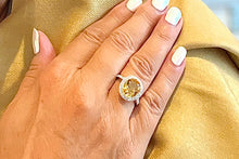Load image into Gallery viewer, Citrine gemstone ring