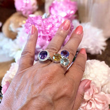 Load image into Gallery viewer, Amethyst gemstone ring