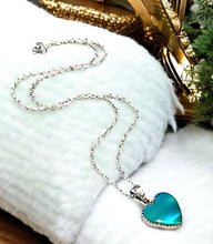 Load image into Gallery viewer, Aurora opal necklace in sterling silver