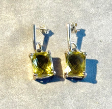 Load image into Gallery viewer, Lemon topaz gemstone earrings