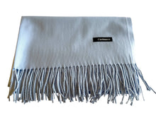 Load image into Gallery viewer, Light Blue long cashmere scarf