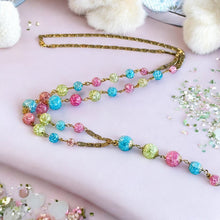 Load image into Gallery viewer, Long multi color gemstone necklace