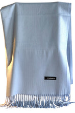 Load image into Gallery viewer, Light Blue cashmere scarf