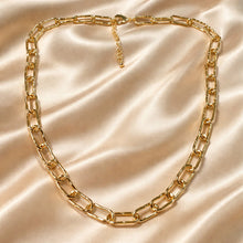 Load image into Gallery viewer, Paperclip link chain in gold filled
