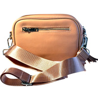 Load image into Gallery viewer, Pink leather Cross over bag