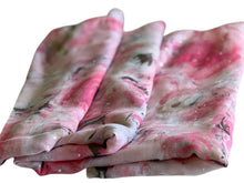 Load image into Gallery viewer, Pink and white floral print scarf