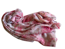 Load image into Gallery viewer, pink floral print scarf