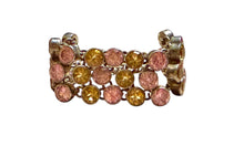 Load image into Gallery viewer, Bracelet with multicolored gemstones on a white background