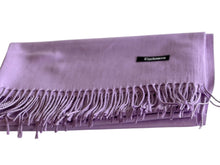 Load image into Gallery viewer, Ladies purple cashmere scarf