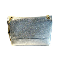 Load image into Gallery viewer, Italian leather bag in silver