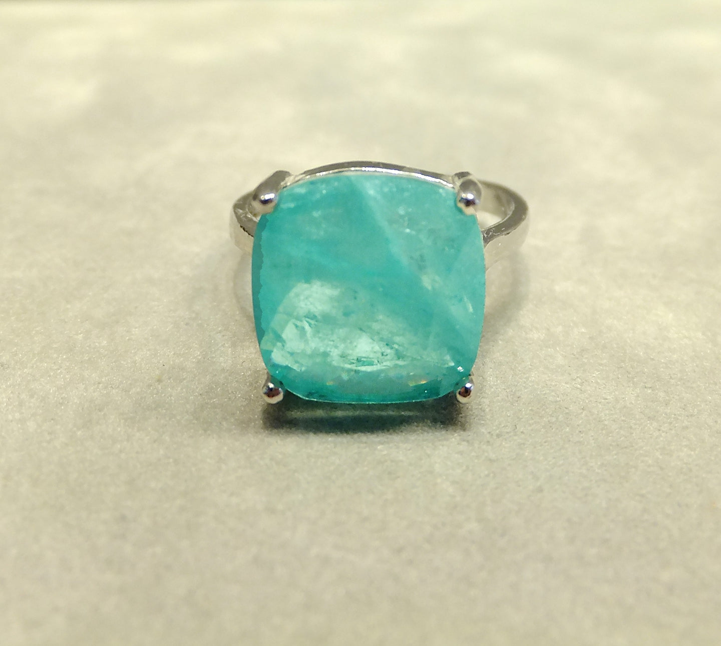 Paraiba blue tourmaline ring