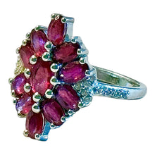Load image into Gallery viewer, Sterling Silver Ruby Ring