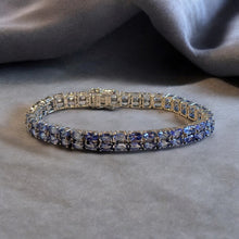 Load image into Gallery viewer, Tanzanite gemstone bracelet