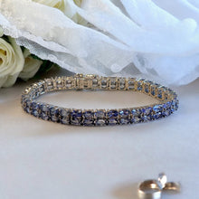 Load image into Gallery viewer, Tanzanite gemstone bracelet