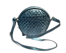 Load image into Gallery viewer, Teal Italian leather cross body bag
