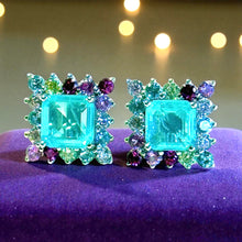 Load image into Gallery viewer, Tourmaline stud earrings for women