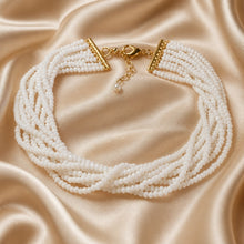 Load image into Gallery viewer, Multi stand beaded crystal necklace