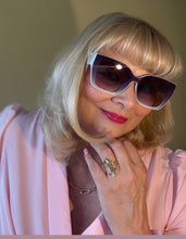 Load image into Gallery viewer, White sunglasses for women
