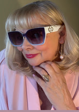 Load image into Gallery viewer, White and gold sunglasses