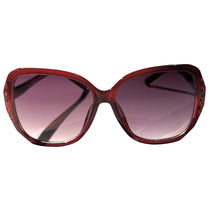 Load image into Gallery viewer, Women's red sunglasses with gold details