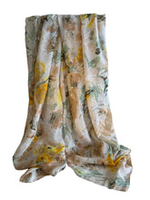 Load image into Gallery viewer, Yellow and White Floral print scarf