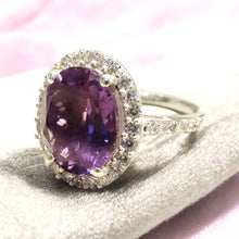 Load image into Gallery viewer, Amethyst gemstone ring