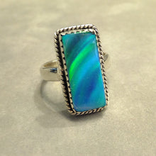 Load image into Gallery viewer, opal blue ring in sterling silver

