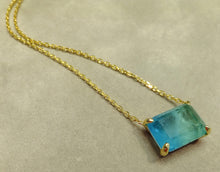 Load image into Gallery viewer, blue toumaline necklace