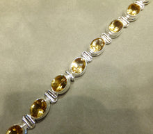 Load image into Gallery viewer, Citrine tennis bracelet