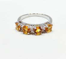 Load image into Gallery viewer, Citrine gemstone ring